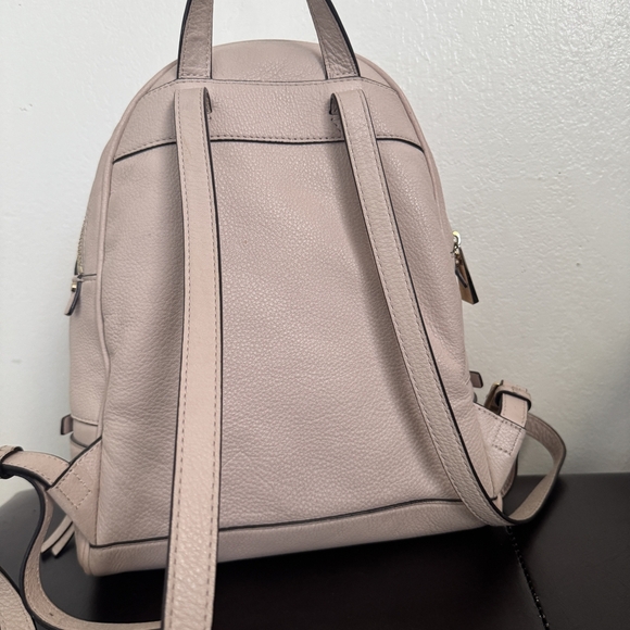 Michael Kors Rhea Zip Medium Leather Backpack - Soft Pink. - Picture 3 of 3